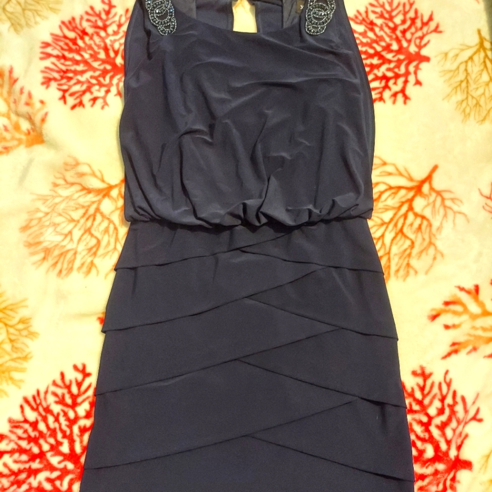 Navy Blue Mini Dress Medium 🔵